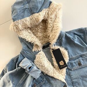 Mavi Gold Denim Sherpa Hooded Jacket*